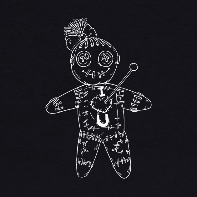 i love you - Voodoo Doll T-Shirt by biNutz